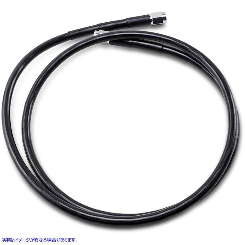 取寄せ ユニバーサルブレーキライン - ブラック - 47インチ ドラッグスペシャリティーズ Universal Brake Line - Black - 47 1741-2728 17412728