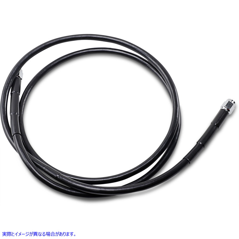 取寄せ ユニバーサルブレーキライン - ブラック - 56インチ ドラッグスペシャリティーズ Universal Brake Line - Black - 56 1741-2732 17412732