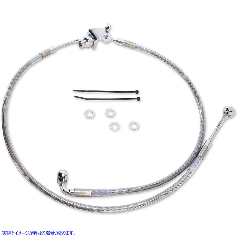取寄せ ブレーキライン - リア - ステンレススチール ドラッグスペシャリティーズ Brake Line - Rear - Stainless Steel 1741-3849 17413849