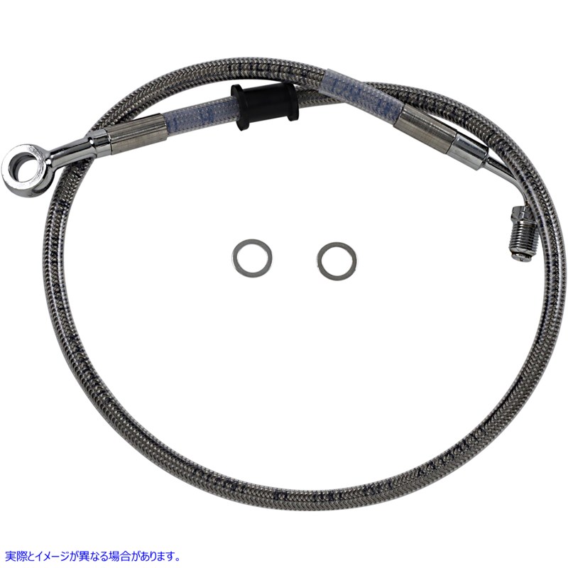 取寄せ ブレーキライン - フロント（上部） - ステンレススチール ドラッグスペシャリティーズ Brake Line - Front (Upper) - Stainless Steel 1741-5788 17415788