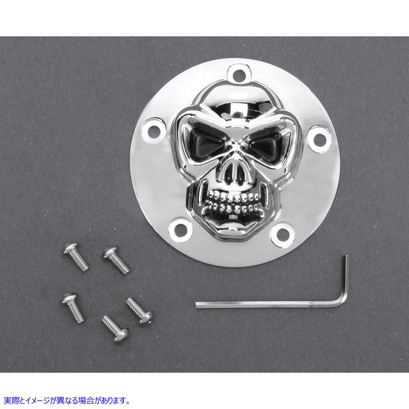 取寄せ 3Dスカルポイントカバー - ツインカム ドラッグスペシャリティーズ 3-D Skull Points Cover - Twin Cam 1902-0181 19020181