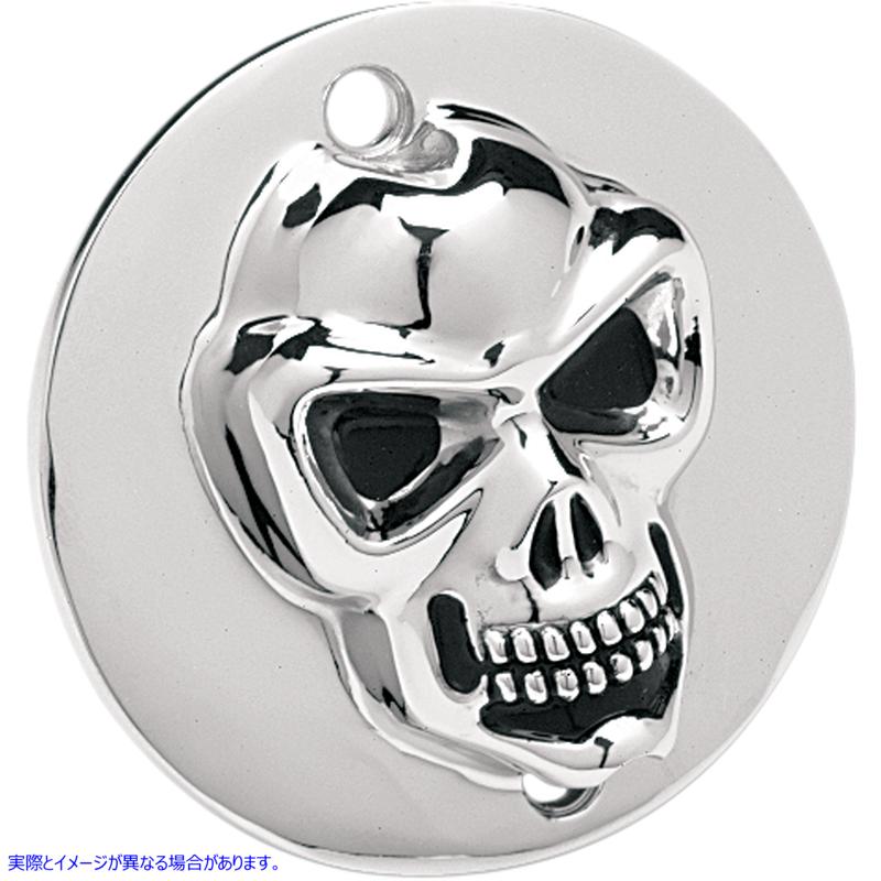 取寄せ 3Dスカルポイントカバー - スポーツスター ドラッグスペシャリティーズ 3-D Skull Points Cover - Sportster 1902-0186 19020186