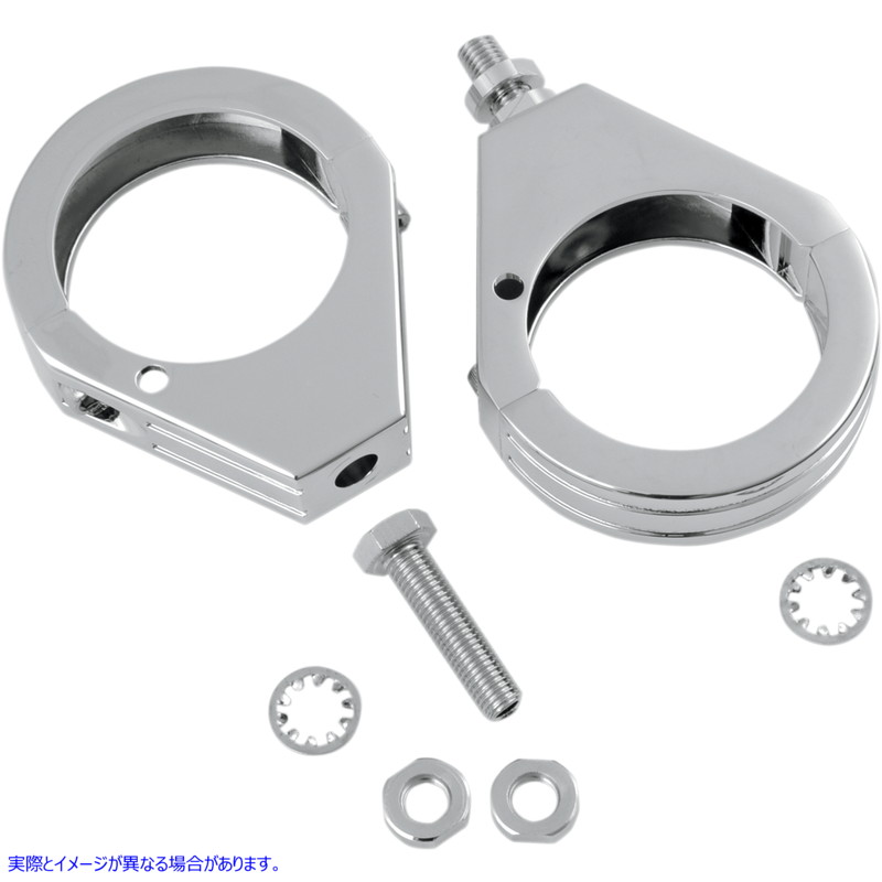 取寄せ ウィンカー - クランプ - 49mm - クローム ドラッグスペシャリティーズ Turn Signal - Clamp - 49mm - Chrome 2040-0461 20400461