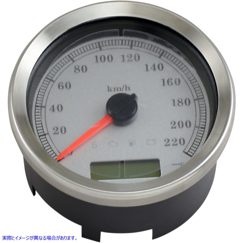 取寄せ プログラム可能なスピードメーター - シルバーフェイス - KM/H ドラッグスペシャリティーズ Programmable Speedometer - Silver Face - KM/H 2210-0461 22100461