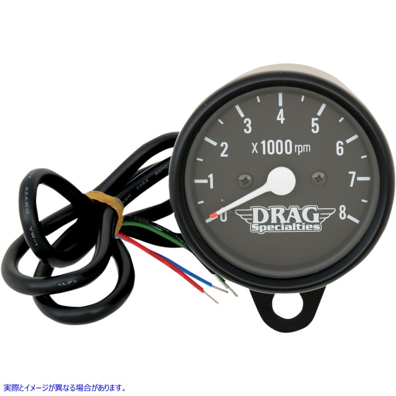 取寄せ 2.4インチ ミニ電子式 8000 RPM タコメーター - ブラックハウジング - ブラックフェイス ドラッグスペシャリティーズ 2.4 Mini Electronic 8000 RPM Tachometer - Black Housing - Black Face 2211-0119 22110119