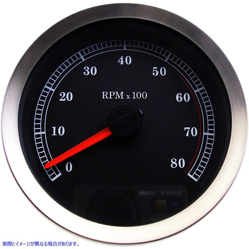 取寄せ 4インチ電子タコメーター - ブラックフェイス ドラッグスペシャリティーズ 4 Electronic Tachometer - Black Face 2211-0166 22110166
