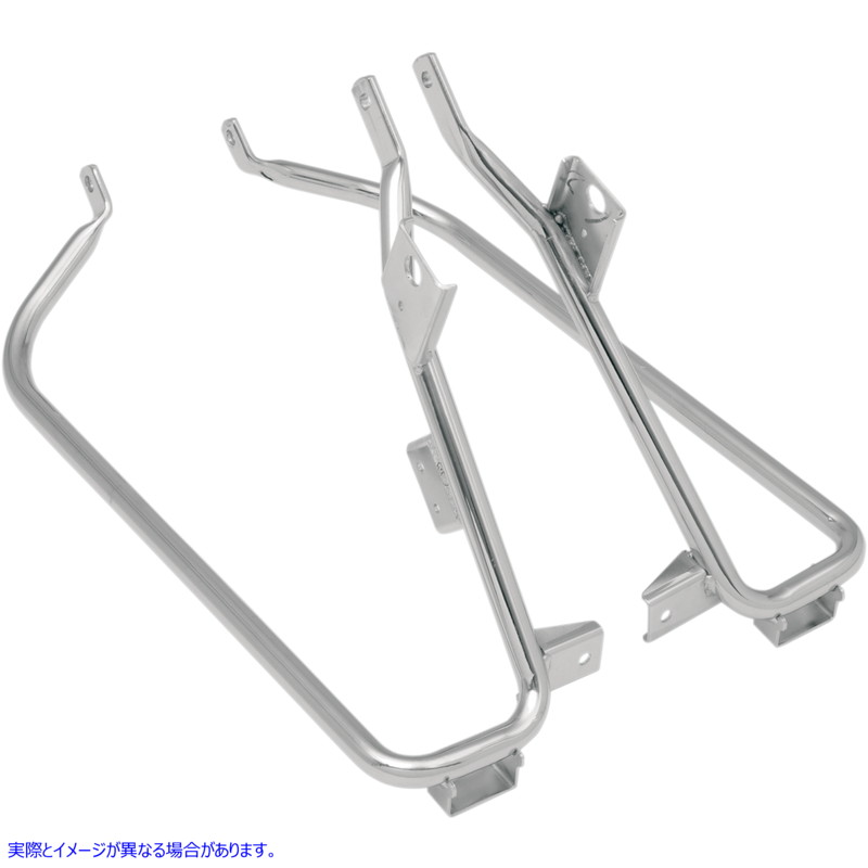 取寄せ サドルバッグサポートブラケット - クローム - FL 09-13 ドラッグスペシャリティーズ Saddlebag Support Brackets - Chrome - FL '09-'13 3501-0612 35010612