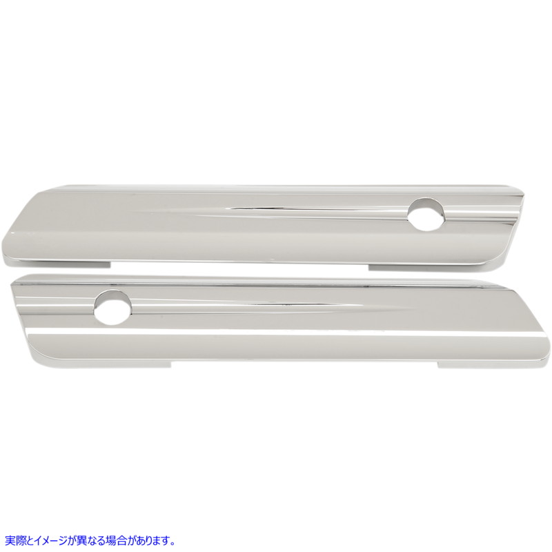 取寄せ ヒンジカバー - クローム - FL 14-24 ドラッグスペシャリティーズ Hinge Covers - Chrome - FL '14-'24 3501-1087 35011087