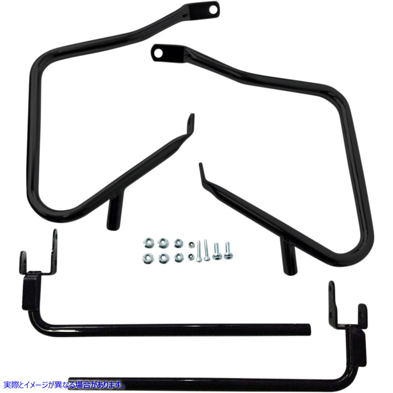 取寄せ サドルバッグサポートキット - ブラック - FLT 14-23 ドラッグスペシャリティーズ Saddlebag Support Kit - Black - FLT '14-'23 3501-1242 35011242