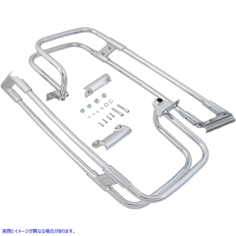 取寄せ サドルバッグガードレール - クローム - FL 14-24 ドラッグスペシャリティーズ Saddlebag Guard Rails - Chrome - FL '14-'24 3501-1245 35011245