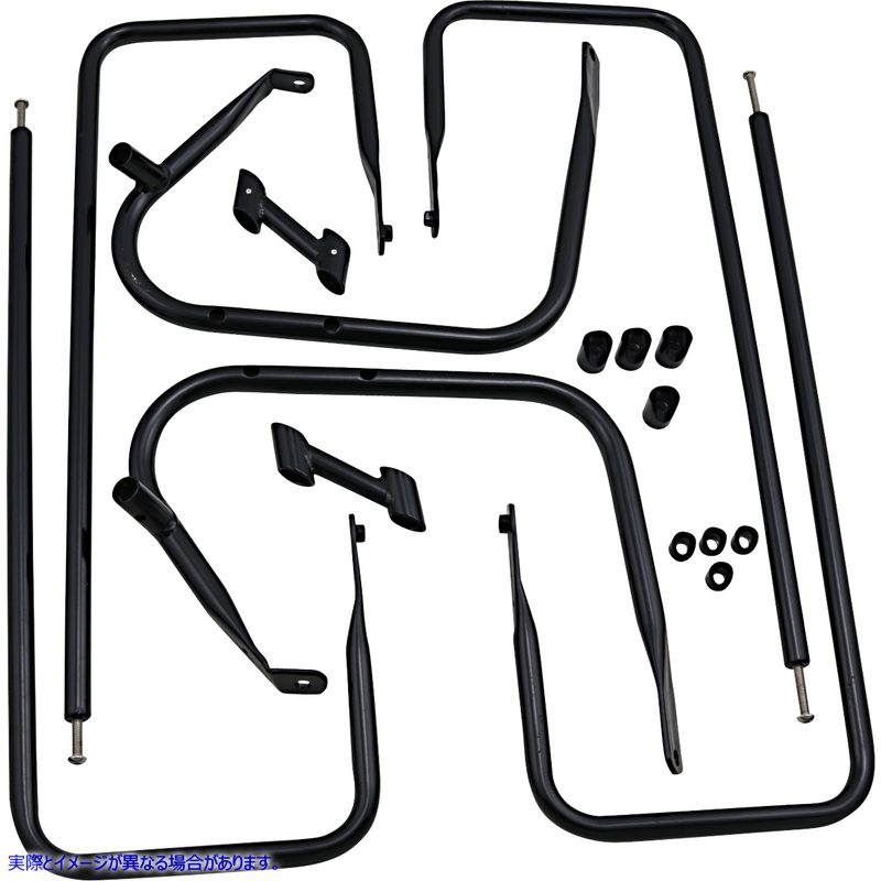 取寄せ サドルバッグレール - ブラック - FL 09-13 ドラッグスペシャリティーズ Saddlebag Rail - Black - FL '09-'13 3501-1248 35011248