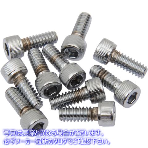 取寄せ ボルト - ソケットヘッド - 交換用 - ローレット/並目ねじ - #10-24 x 3/8インチ - 10個パック ドラッグスペシャリティーズ Bolts - Socket-Head - Replacement - Knurled/Coarse Thread - #10-24 x 3/8 - 1 DS-190586 DS190586