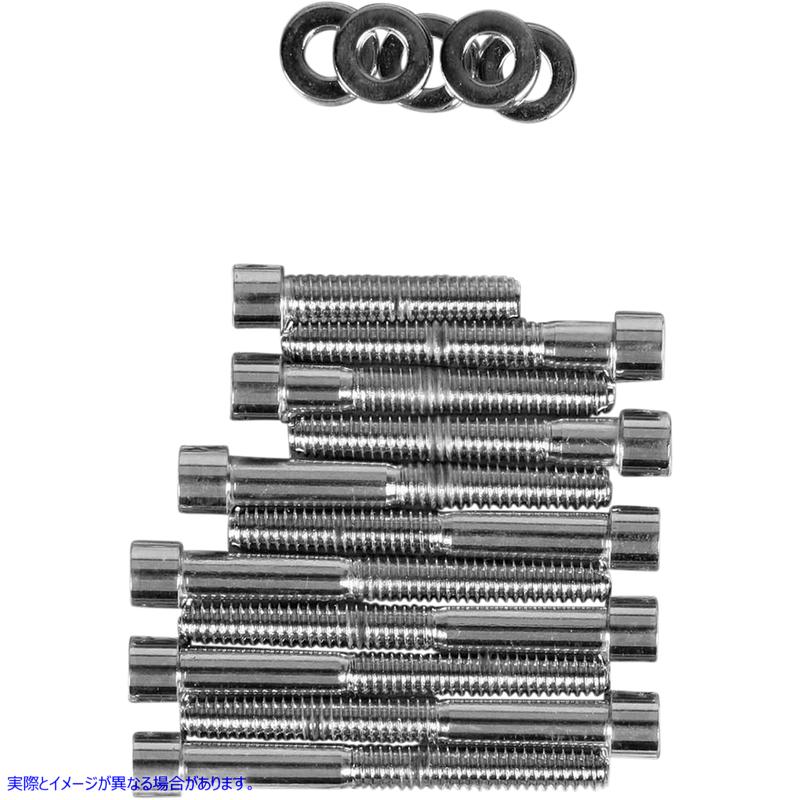 取寄せ ボルトセット - カムシャフトカバー - ポリッシュ - XL ドラッグスペシャリティーズ Bolt Set - Camshaft Cover - Polished - XL DS-190768S DS190768S