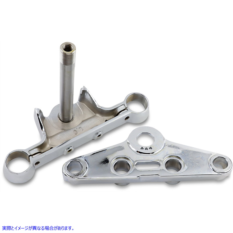 取寄せ FLスタイル トリプルツリー - クローム ドラッグスペシャリティーズ FL-Style Triple Tree - Chrome DS-222939 DS222939