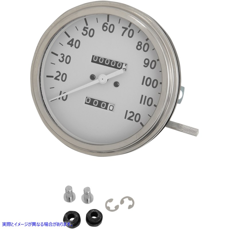 取寄せ 5インチ MPH FLスタイル 1:1 スピードメーター - 36-40 ホワイトフェイス ドラッグスペシャリティーズ 5 MPH FL-Style 1:1 Speedometer - '36-'40 White Face DS-243874 DS243874