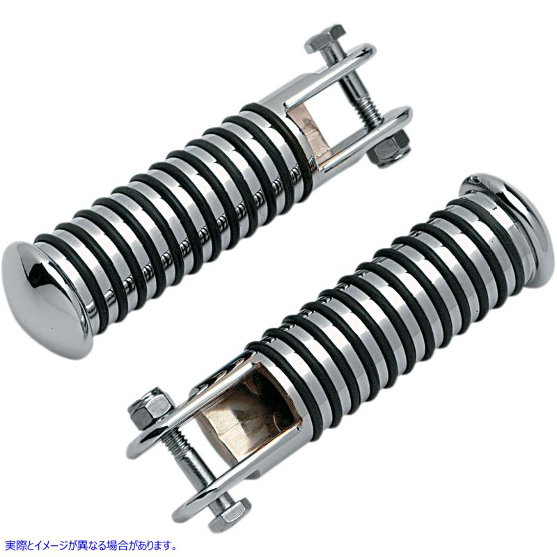 取寄せ フットペグ - ラウンド - リブ付き ドラッグスペシャリティーズ Footpegs - Round - Ribbed DS-253330 DS253330