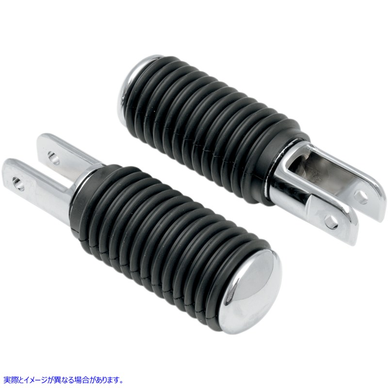 取寄せ 5/8インチマウントペグ - ゴム製 - クロームエンド ドラッグスペシャリティーズ 5/8 Mount Pegs - Rubber - Chrome End DS-253405 DS253405