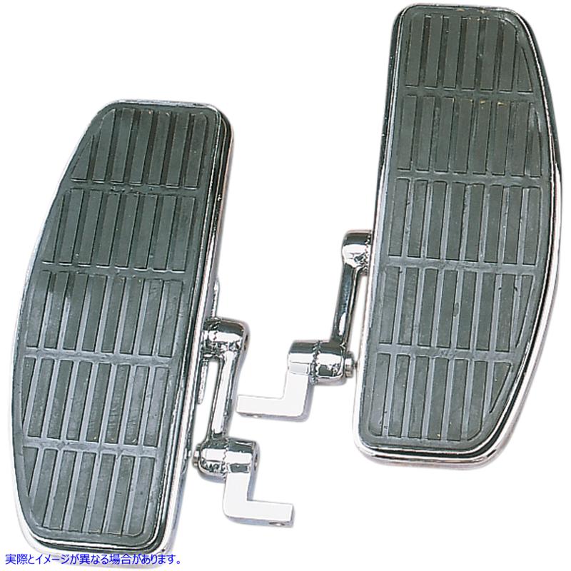 取寄せ 調節可能なフロアボード - ダンパー付き - クローム -FX ドラッグスペシャリティーズ Adjustable Floorboards - With Damper - Chrome -FX DS-254412 DS254412