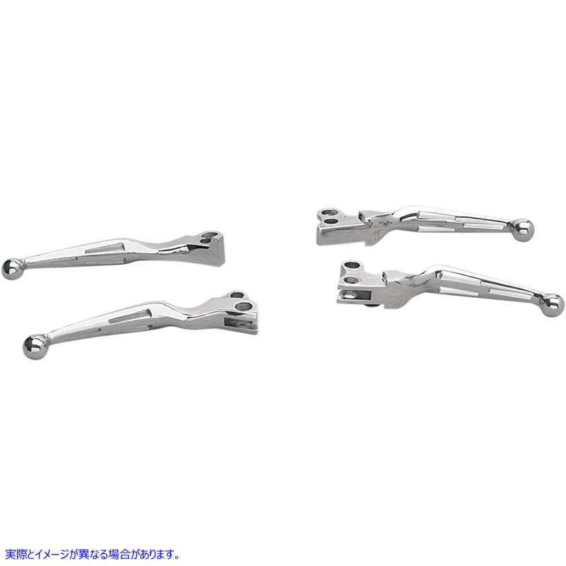 取寄せ レバー - スロット - クローム ドラッグスペシャリティーズ Levers - Slotted - Chrome DS-273138 DS273138