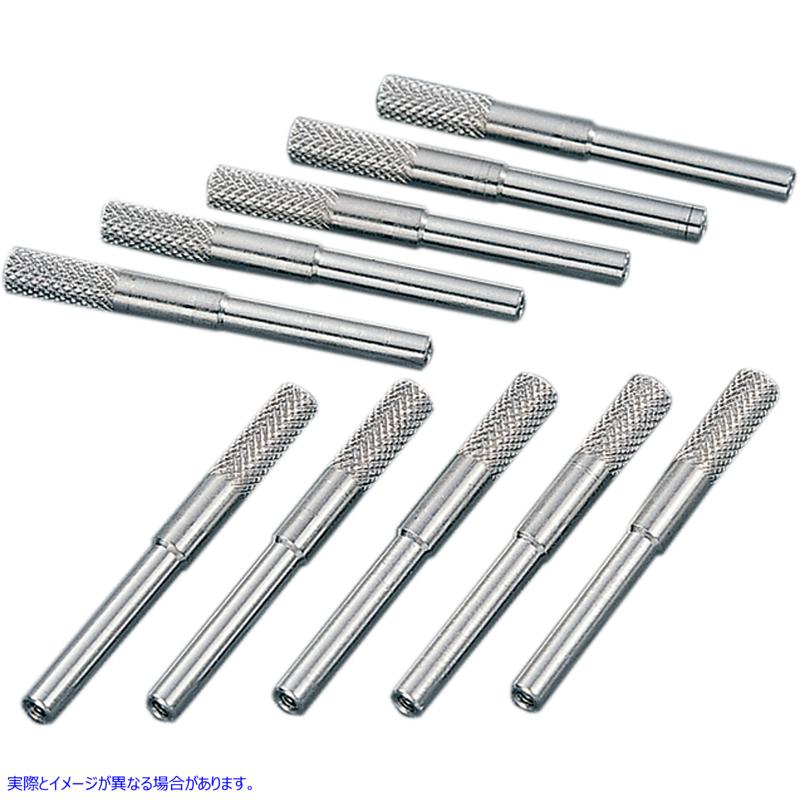 取寄せ ローレット加工スピードメーターリセットノブ - 10個パック ドラッグスペシャリティーズ Knurled Speedometer Reset Knobs - 10 Pack DS-293873 DS293873