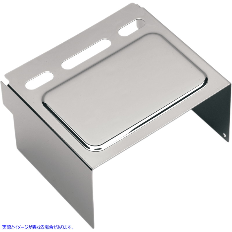 取寄せ バッテリーカバー - 隆起 - クローム ドラッグスペシャリティーズ Battery Cover - Raised - Chrome DS324100 DS324100
