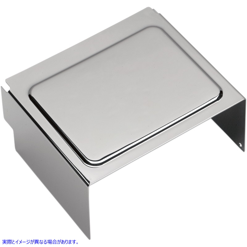 取寄せ バッテリーカバー - 隆起 - クローム ドラッグスペシャリティーズ Battery Cover - Raised - Chrome DS324126 DS324126