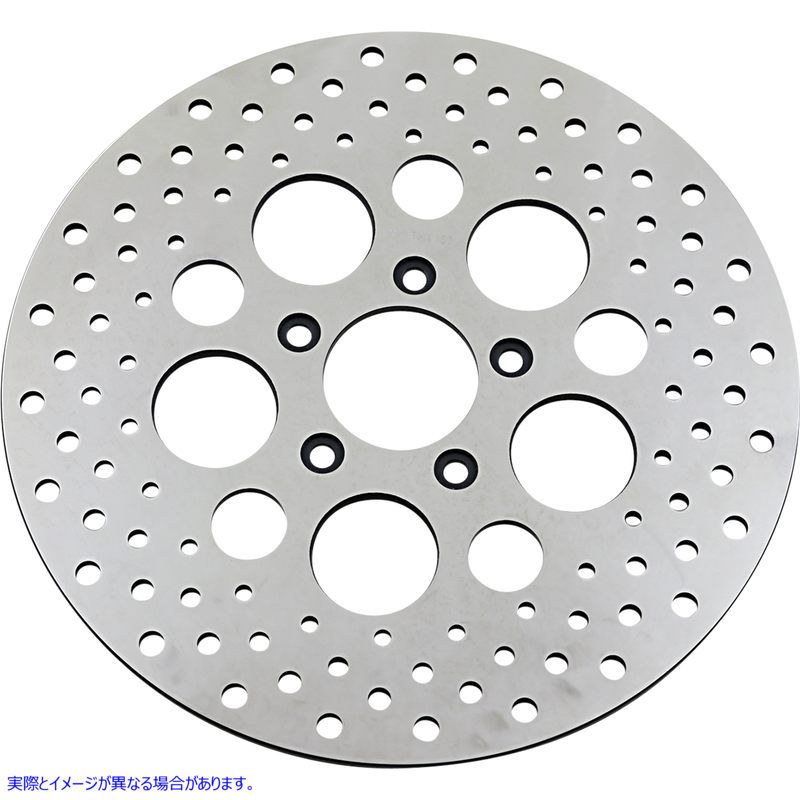取寄せ ドリルドブレーキローター - フロント - 11.5インチ - ハーレーダビッドソン ドラッグスペシャリティーズ Drilled Brake Rotor - Front - 11.5 - Harley-Davidson DS325091 DS325091