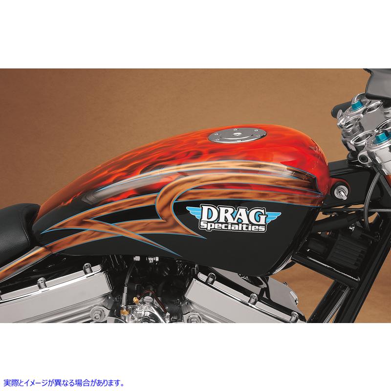 取寄せ クロームエアロスタイルガスキャップ付きガソリンタンク - 3.3ガロン - スポーツスター ドラッグスペシャリティーズ Gas Tank with Chrome Aero-Style Gas Cap - 3.3 Gallons - Sportster DS-390340 DS390340