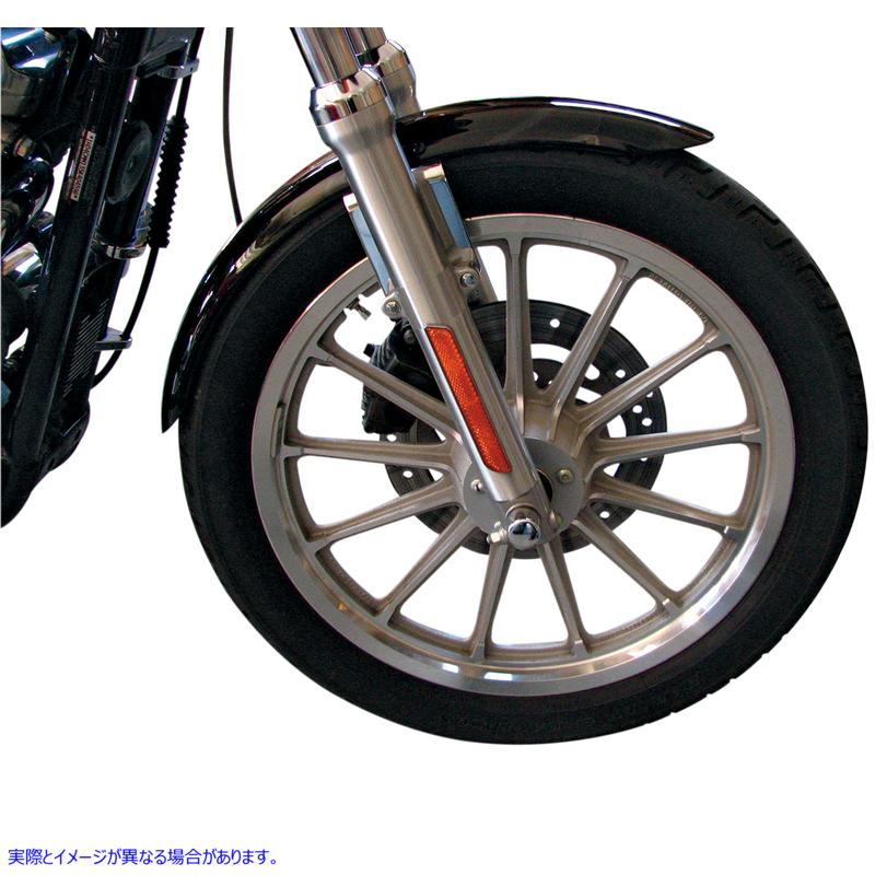 取寄せ XLXスタイルフロントフェンダー（クロームサイドブレース付き） - スチール ドラッグスペシャリティーズ XLX-Style Front Fender with Chrome Side Braces - Steel DS-393482 DS393482