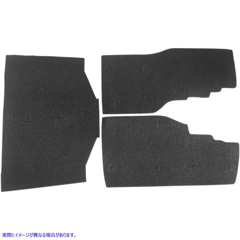 取寄せ サドルバッグ/ツアーボックス フロアマット - ブラック - ゴールドウイング 88-00 ドラッグスペシャリティーズ Saddlebag/Tourbox Floormats - Black - Gold Wing '88-'00 DS-710115 DS710115