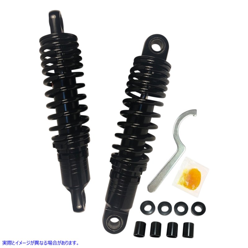 取寄せ プレミアム車高調整式ショックアブソーバー - ブラック - 標準 - 11.5インチ ドラッグ ショック Premium Ride-Height Adjustable Shocks - Black - Standard - 11.5 1310-1828 13101828