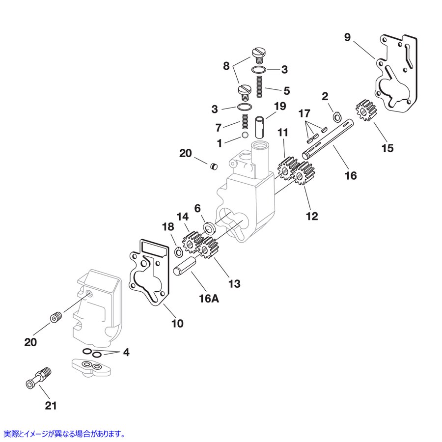 取寄せ オイルポンプアイドラーギア - ビッグツイン ジムズ Oil Pump Idler Gear - Big Twin 26317-68A DS197040