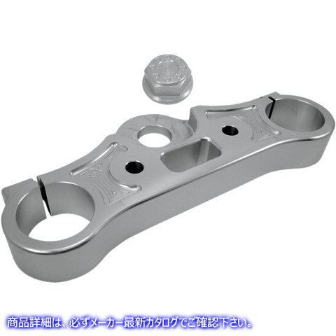 取寄せ アッパートリプルツリー - クリアアルマイト - 08-16 FXD ジョーカーマシーン Upper Triple Tree - Clear Anodized - '08-'16 FXD 10-330S 04080296