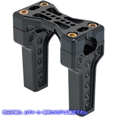 取寄せ ブリッジハンドルバーライザーキット - ストレート - ブラック ジョーカーマシーン Bridge Handlebar Riser Kit - Straight - Black 03-864-1B 06030789