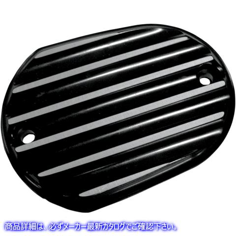 取寄せ マスターシリンダーカバー - ブレーキ - フロント - フィン付き - ブラック ジョーカーマシーン Master Cylinder Cover - Brake - Front - Finned - Black 10-380B 06100474
