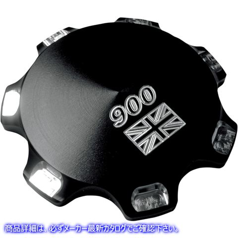 取寄せ ガスキャップ - ブラック - 900 ユニオンジャック ジョーカーマシーン Gas Cap - Black - 900 Union Jack 09-040UB 07030313