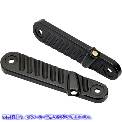 取寄せ ストリームライナー ウィンカー - フィン付き - ブラック ジョーカーマシーン Streamliner Turn Signals - Finned - Black 05-210-1 20201305