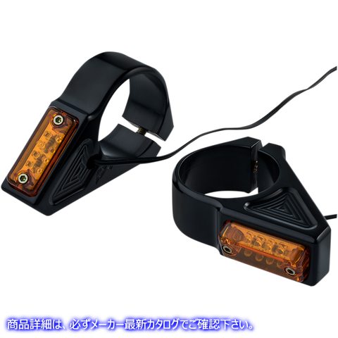 取寄せ LEDターンシグナル - 39 mm - ブラック ジョーカーマシーン LED Turn Signals - 39 mm - Black 05-300-1 20201449