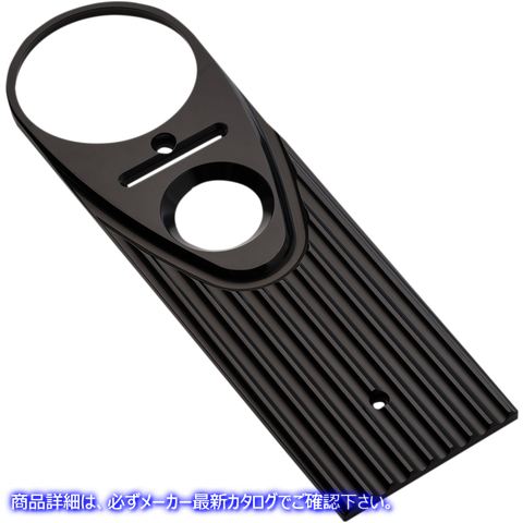 取寄せ ロードキング ダッシュパネル - フィン付き - ブラックアルマイト ジョーカーマシーン Road King Dash Panel - Finned - Black Anodized 04-20-1 22010197