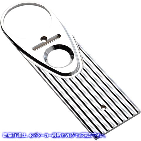 取寄せ ロードキング ダッシュパネル - フィン付き - クローム ジョーカーマシーン Road King Dash Panel - Finned - Chrome 04-20-3 22010199