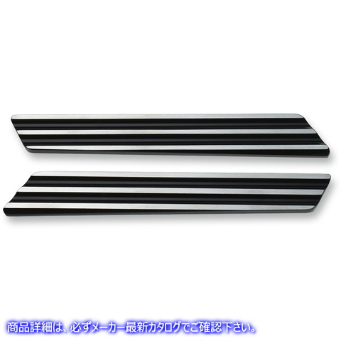取寄せ サドルバッグラッチインサート - ブラック/シルバー ジョーカーマシーン Saddlebag Latch Inserts - Black/Silver 04-501-2 35011252
