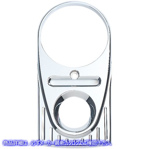 取寄せ ティアドロップ型アッパーダッシュカバー - ボールミル仕上げ - クローム ジョーカーマシーン Tear Drop Upper Dash Cover - Ball-Milled - Chrome 04-21BM DS373880