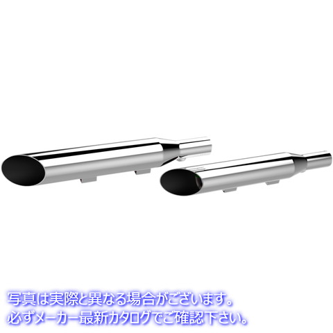 取寄せ HP-Plus 3 スリップオンマフラー クロームワークス 3 HP-PlusR Slip-On Mufflers - Slash-Cut - Chrome - XL 202390 18010658