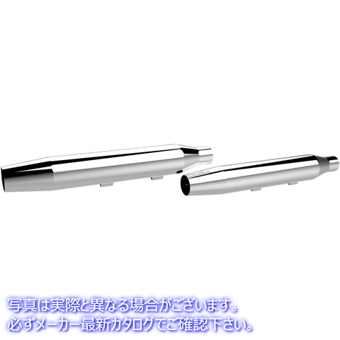 取寄せ HP-Plus 3 スリップオンマフラー クロームワークス 3 HP-PlusR Slip-On Mufflers - Tapered - Chrome - XL 202495 18010694