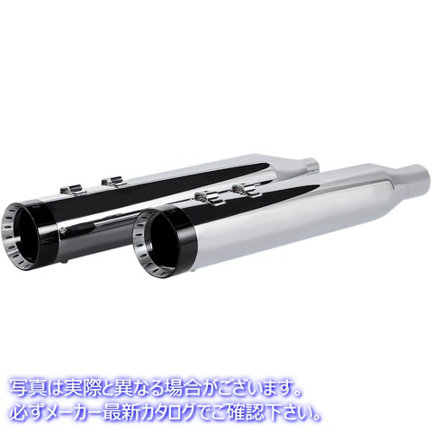 取寄せ HP-PLUS 4.5 スリップオンマフラー クロームワークス 4-1/2 HP-PlusR Slip-On Mufflers - Chrome with Turbine - Touring 202770 18011257
