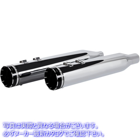 取寄せ HP-PLUS 4.5 スリップオンマフラー クロームワークス 4-1/2 HP-PlusR Slip-On Mufflers - Chrome with Tracer - Touring 202735 18011259