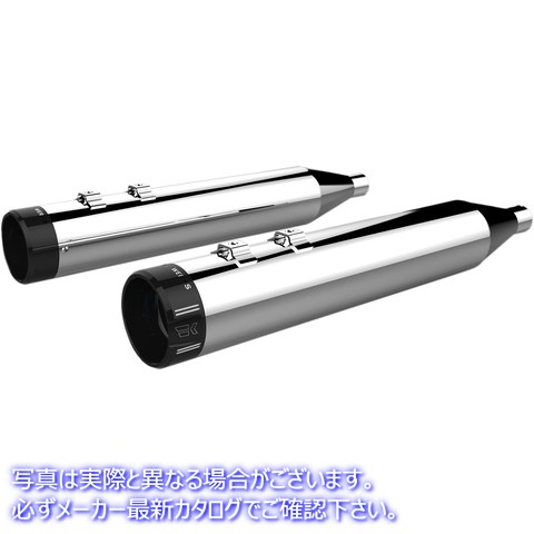 取寄せ HP-PLUS 4.5 スリップオンマフラー クロームワークス 4-1/2 HP-PlusR Slip-On Mufflers - Chrome with Klassic Tip 202775 18011284