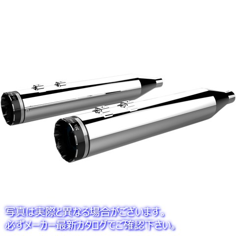 取寄せ HP-PLUS 4.5 スリップオンマフラー クロームワークス 4-1/2 HP-PlusR Slip-On Mufflers - Chrome with Tracer Tip 202790 18011286