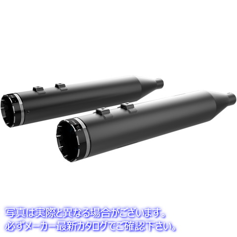 取寄せ HP-PLUS 4.5 スリップオンマフラー クロームワークス 4-1/2 HP-PlusR Slip-On Mufflers - Black with Tracer Tip 202840 18011287