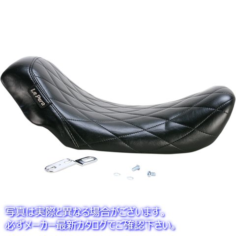 取寄せ ベアボーンズ ソロシート - ダイヤモンドステッチ - ブラック - ダイナ 06-17 ラペラ Bare Bones Solo Seat - Diamond Stitch - Black - Dyna '06-'17 LK-001DM 08030434
